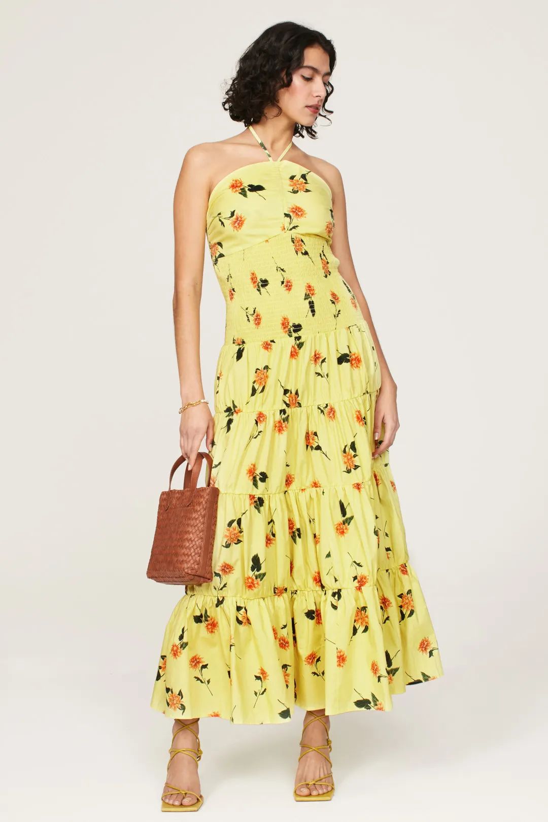 Yellow Floral Dress | Rent the Runway