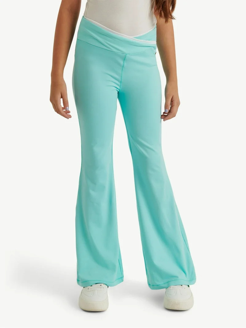 Justice Girl's Crossover Waistband Flare Pant, Sizes XS - XLP | Walmart (US)