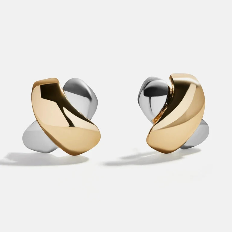 Melanie Stud Earrings - Gold/Silver | BaubleBar