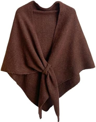 Shawl Wraps for Women,Pashmina Wraps for Women,Wrap Cardigan Cape Wool Cashmere Shoulder Top Swea... | Amazon (US)