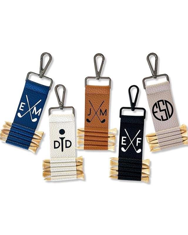 Personalized Golf Bag Tag And Tee Holder (White) | Amazon (US)