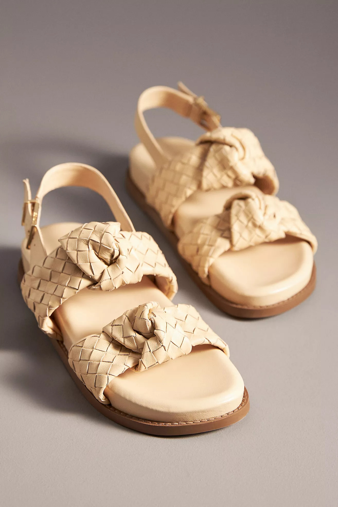 Schutz Kareen Knot Woven Sandals | Anthropologie (US)