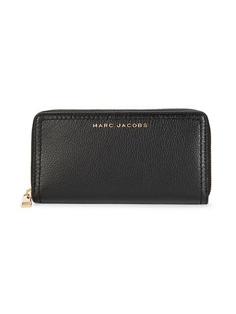 Marc Jacobs The Groove Zip-Around Leather Long Wallet on SALE | Saks OFF 5TH | Saks Fifth Avenue OFF 5TH