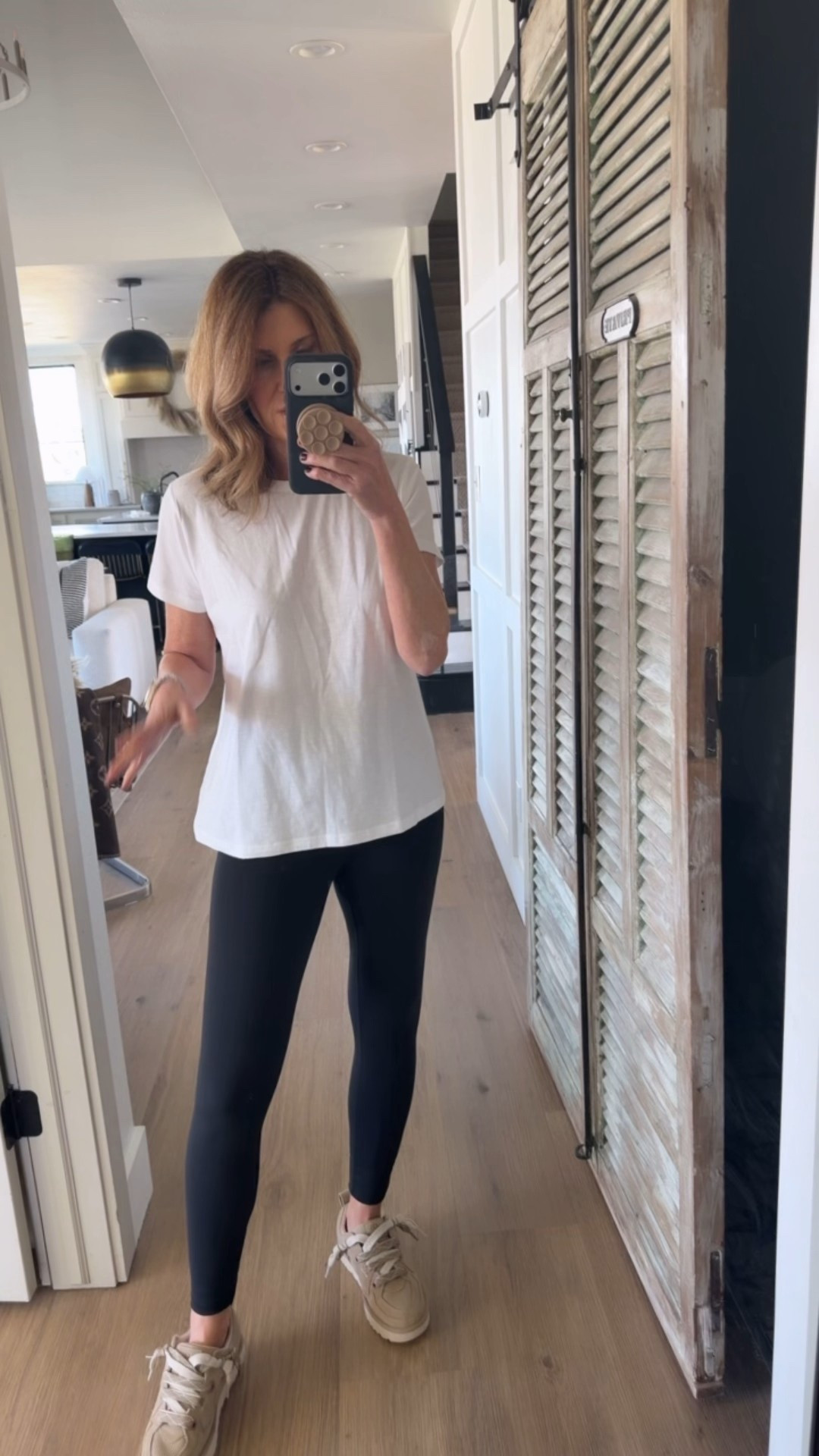 Basic white tee under $8 I sized up to a medium

#LTKOver40