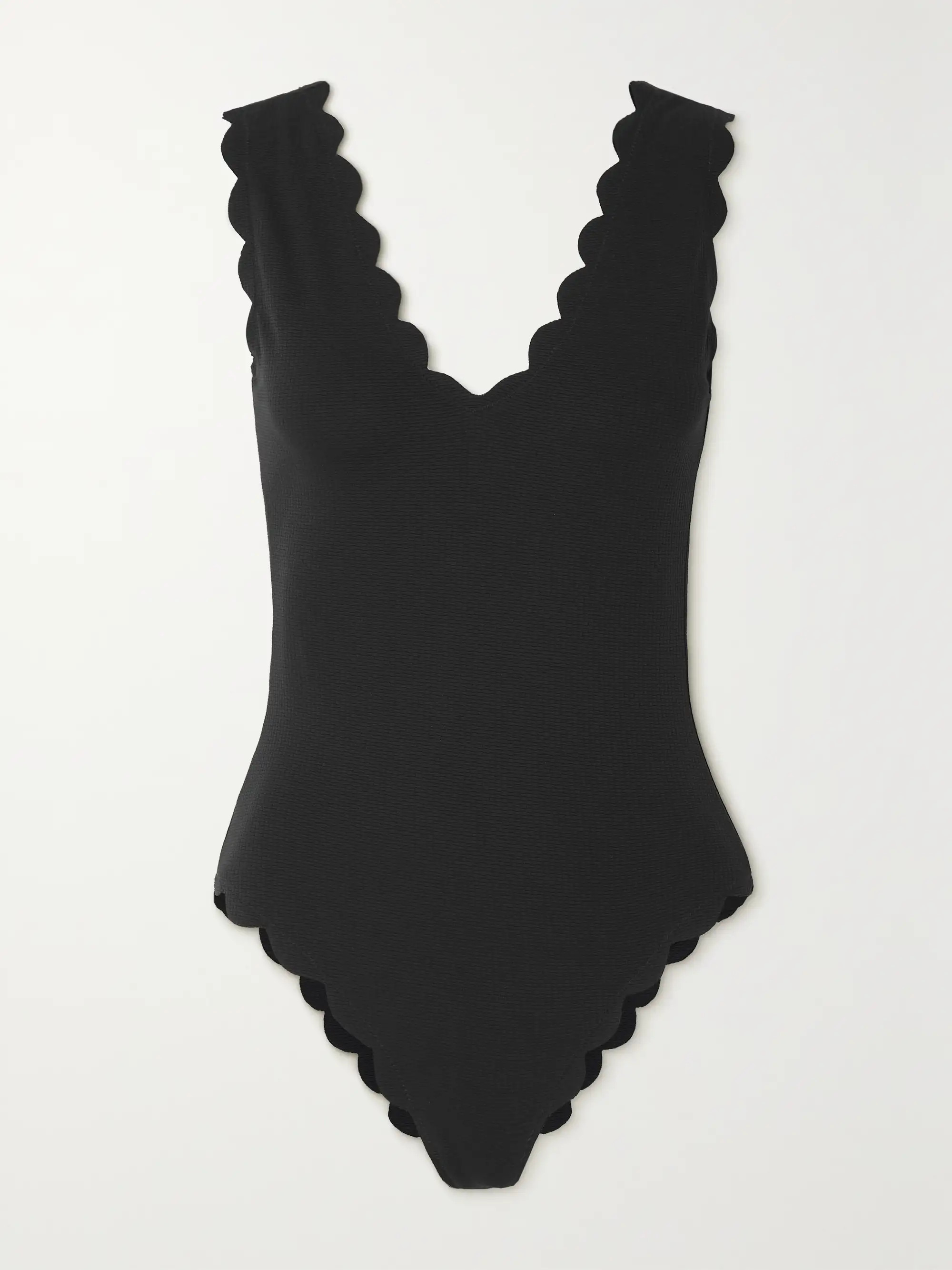 Charleston scalloped seersucker swimsuit | NET-A-PORTER (US)