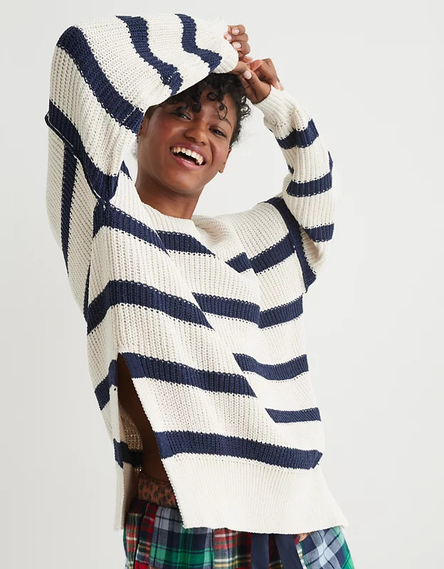 Aerie Chenille Oversized Sweater | American Eagle Outfitters (US & CA)