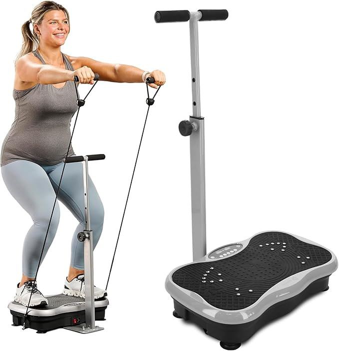 Lifepro TrimLite Vibration Plate Exercise Machine with Handlebars – Whole Body Vibration Platfo... | Amazon (US)