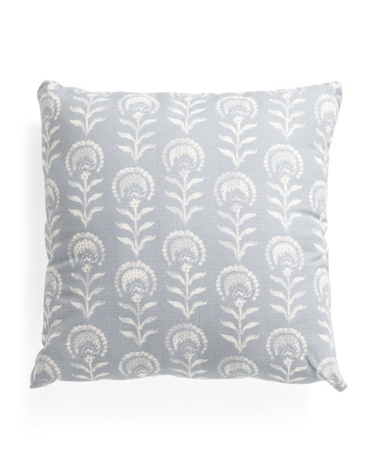20x20 Washed Printed Cotton Slub Pillow | TJ Maxx