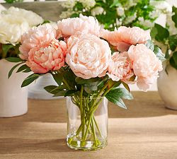 Faux Composed Coral Peonies | Pottery Barn (US)