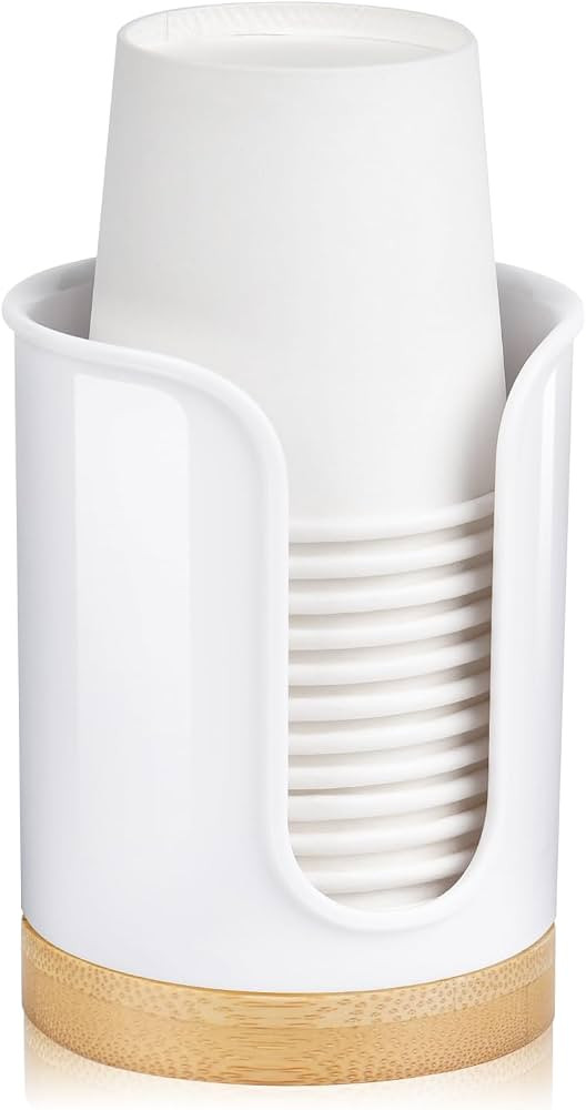 Bathroom Cup Dispenser - Small Cup Holder for Dixie 3 oz Bathroom Cups, Mouthwash Cups, 3 4 Ounce... | Amazon (US)