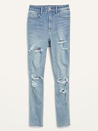 Extra High-Waisted Rockstar 360&#xB0; Stretch Super Skinny Ripped Jeans for Women | Old Navy (US)