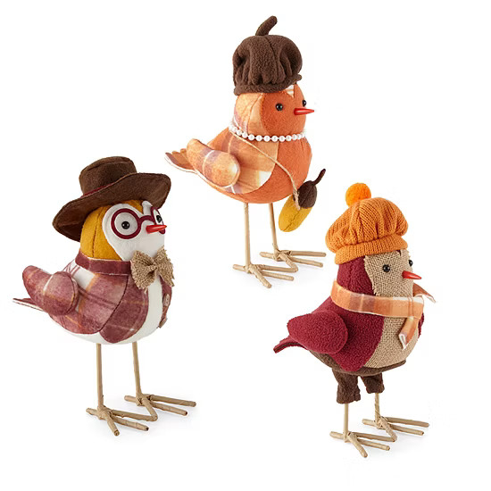 Linden Street Set of 3 Harvest Birds | JCPenney