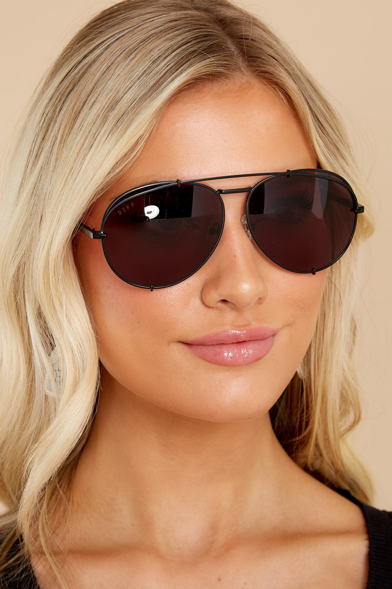 Koko Matte Black And Grey Sunglasses | Red Dress 