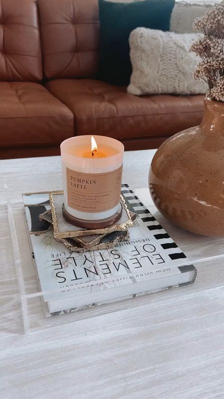 Fall home decor inspo 🤎
My fav soy wax candle is finally back in stock for fall - smells amazzzinggg

home decor, fall home, fall home decor, coffee table, coffee table inspo, fall coffee table, coffee table decor 

#LTKSeasonal #LTKhome #LTKfindsunder50