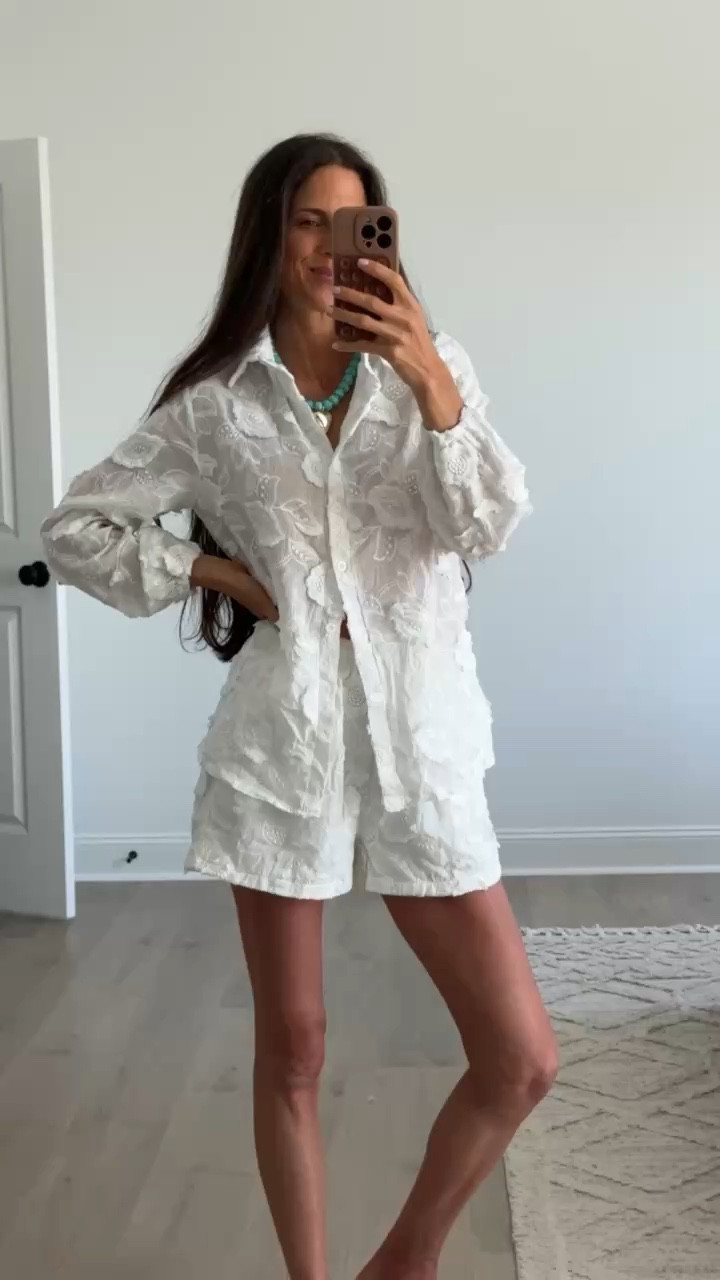 Lightweight summer set you’ll wear on repeat
This matching set is breathable, flattering, and so easy to throw on for warm days, vacations, or running errands. You can wear it together or mix and match for even more outfits.
Neutral, effortless, and one of those pieces that always looks put together without trying

white matching set, summer outfit, lightweight outfit, vacation outfit, casual chic style, neutral outfit ideas, two piece set, easy summer look

#LTKSeasonal #LTKTravel #LTKdayinmylife