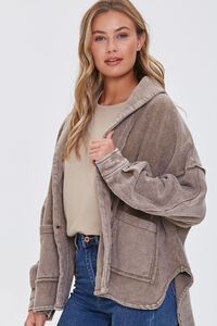 French Terry High-Low Jacket | Forever 21 (US)