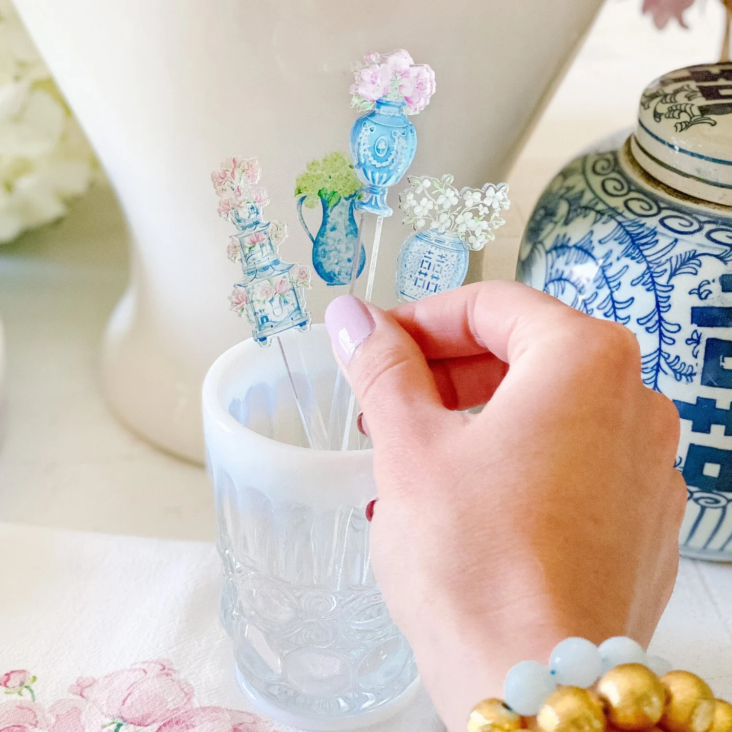 Grandmillennial Acrylic Stir Sticks (Variety Pack) — Simply Jessica Marie | Simply Jessica Marie