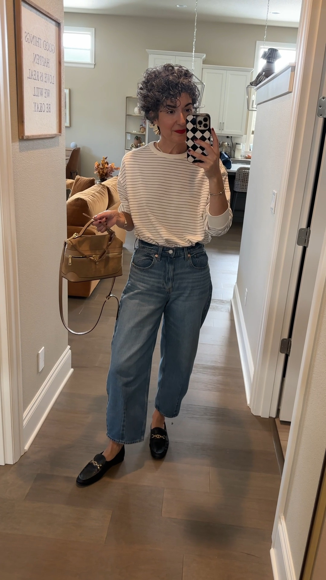 Sunday OOTD - wearing a medium in top, 4 in jeans and 9.5 in loafers!

#LTKootd #LTKgrwm