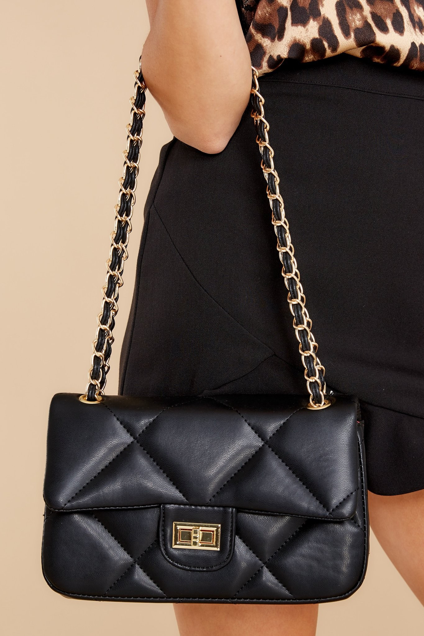 On My Way Out Black Bag | Red Dress 