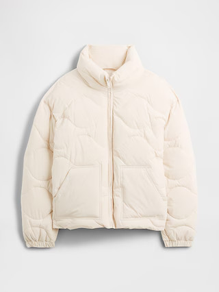 Relaxed Quilted Nylon Jacket | Gap Factory