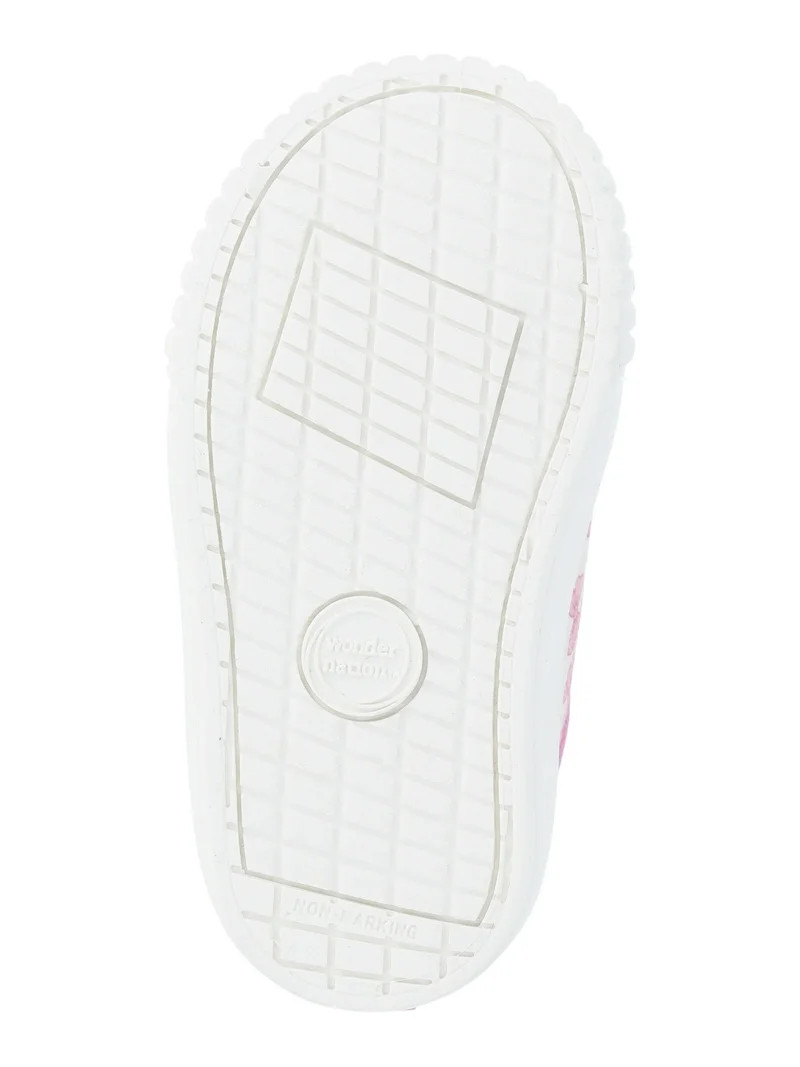 Wonder Nation Baby and Toddler Girls Two Strap Bump Toe Sneakers | Walmart (US)