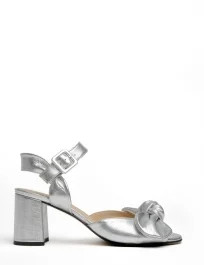 Minnie Leather Sandal - Silver | Penelope Chilvers