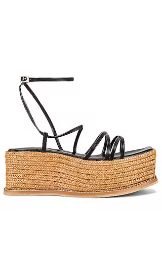 Jabari Platform Sandal in Black | Revolve Clothing (Global)