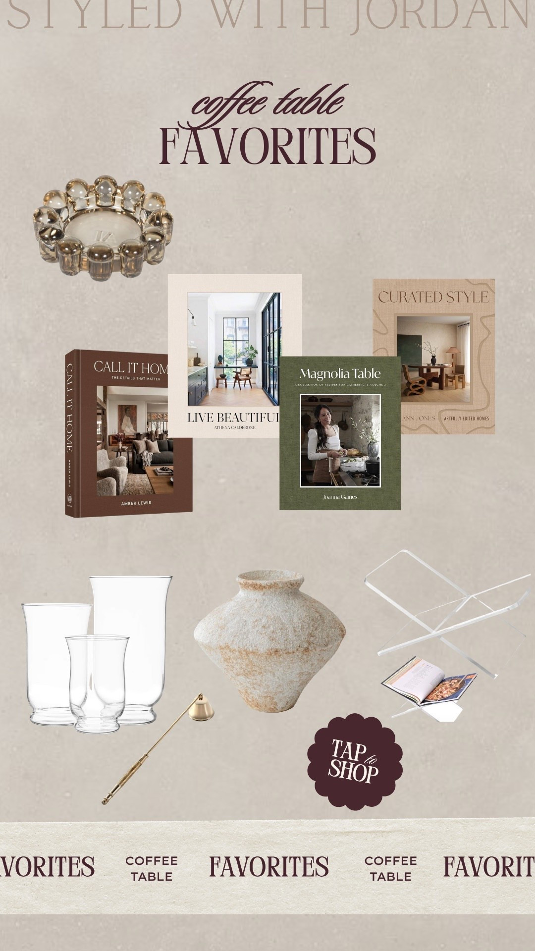 Coffee Table Favorites 🤍

These are a few pieces I love for layering a coffee table! simple items that make a space feel finished & elevated.🫶🏼

#coffeetabledecor #coffeetable #homedecor #amazondecor

#LTKHome