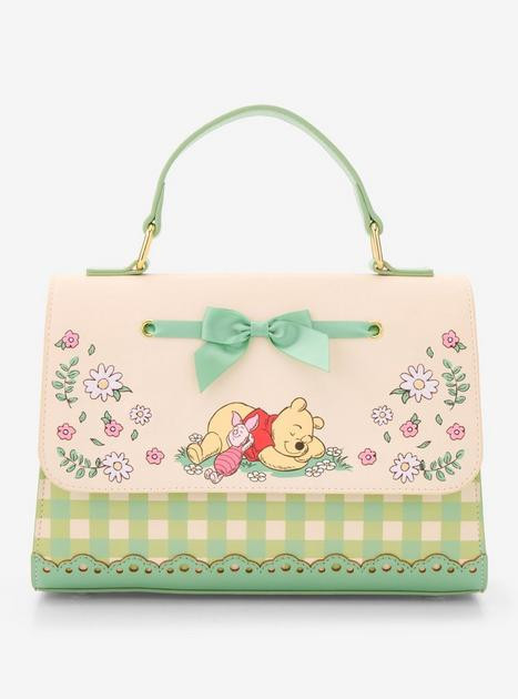 Loungefly Disney Winnie the Pooh Floral Gingham Handbag - BoxLunch Exclusive | BoxLunch | BoxLunch