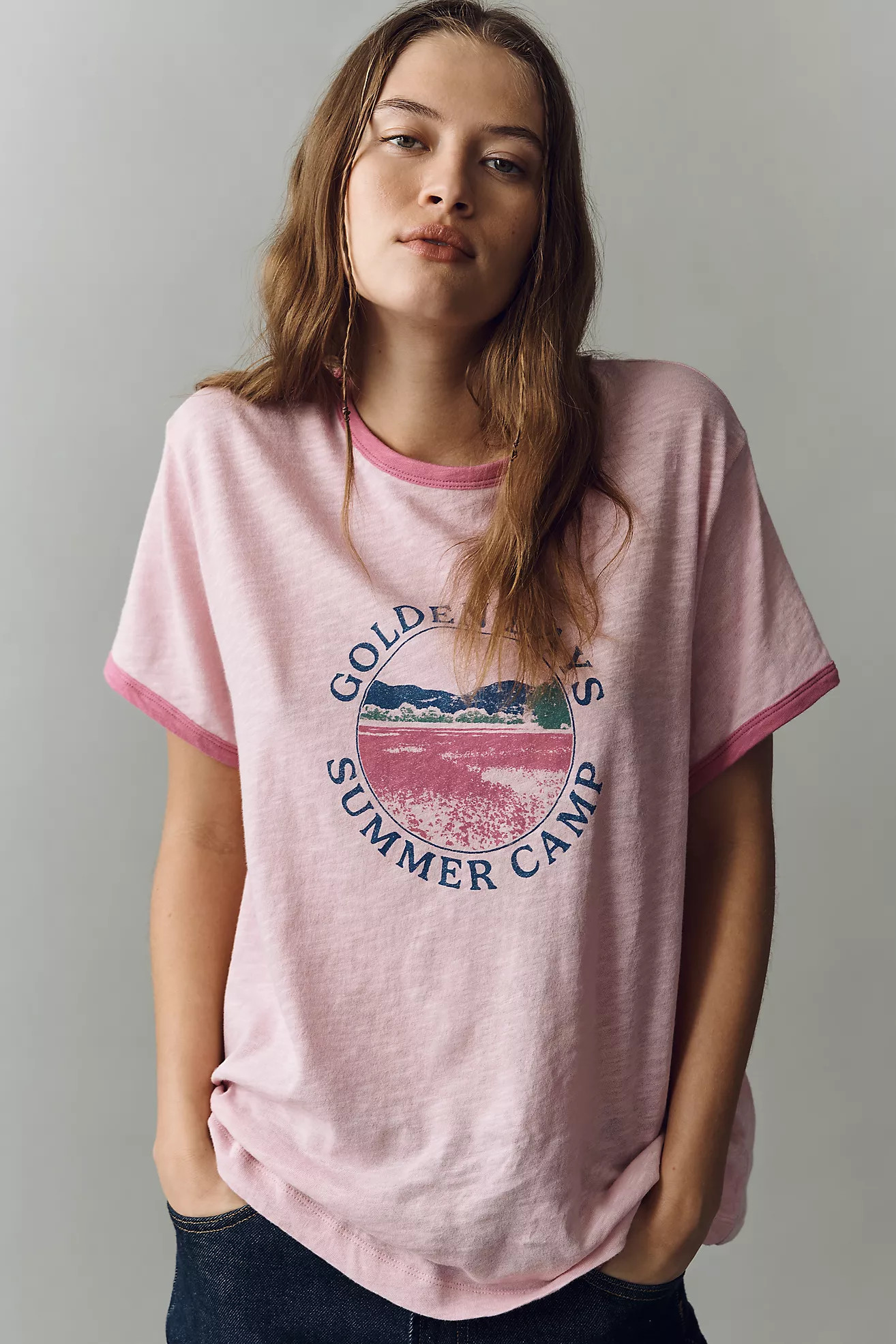 Pilcro Golden Days Cotton Graphic Tee | Anthropologie (US)