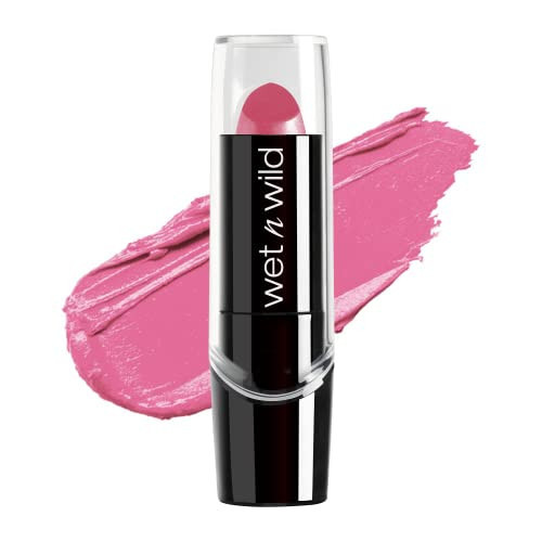 wet n wild Silk Finish Lipstick, Hydrating Rich Buildable Lip Color, Formulated with Vitamins A,E, & Macadamia for Ultimate Hydration, Cruelty-Free & Vegan - Pink Ice | Amazon (US)