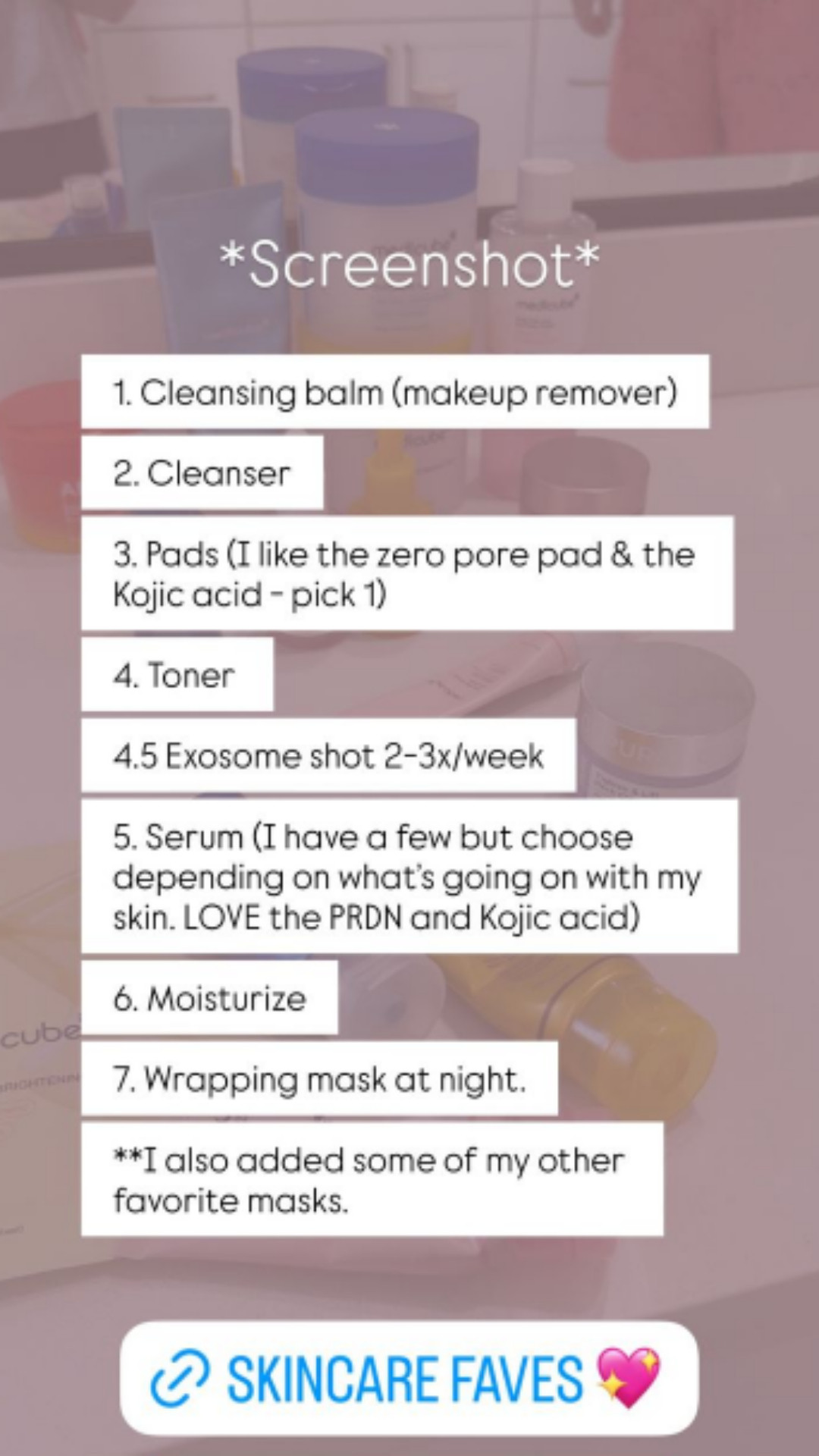 Current Skincare Routine! 

 #LTKselfcare #LTKU #LTKBeauty
