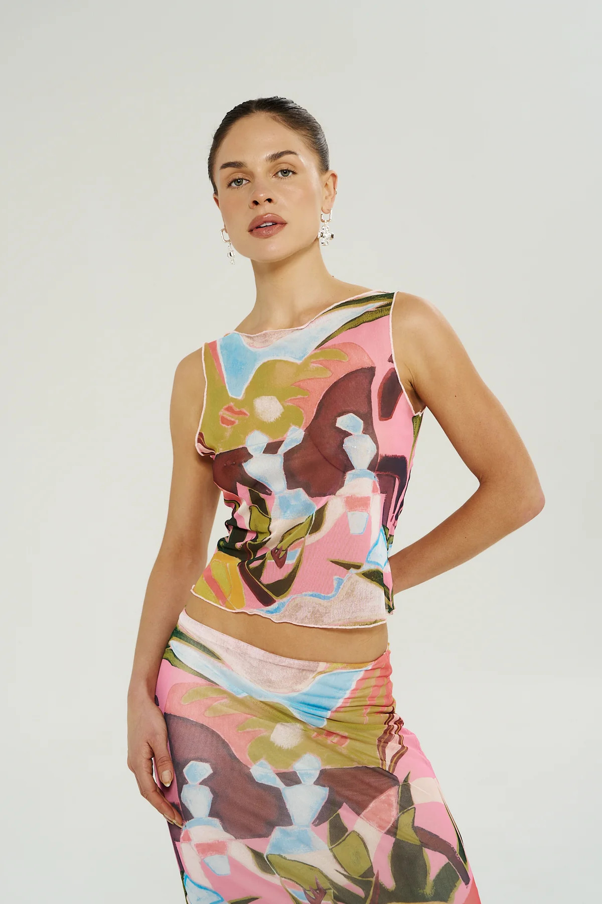 MESH BOATNECK TOP - WONDERLAND | Summi Summi