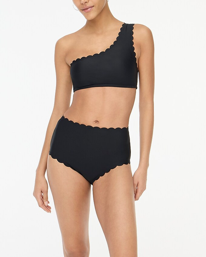 High-rise scalloped bikini bottom | J.Crew Factory