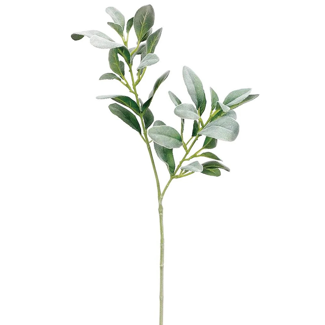 28" Lamb's Ear Leaf Spray Green - Etsy | Etsy (US)