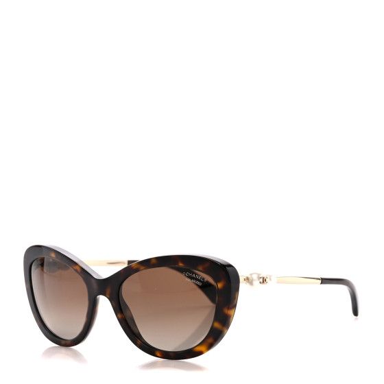 Acetate Pearl Polarized Cat Eye Sunglasses 5340-H Tortoise | FASHIONPHILE (US)