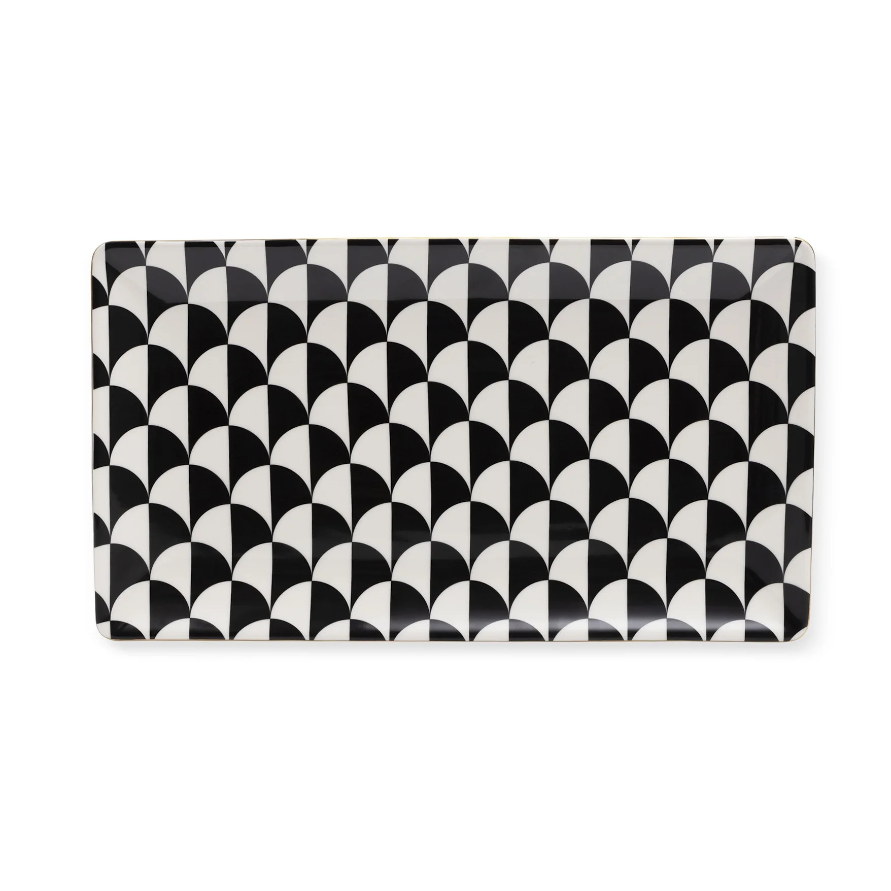 Thyme & Table Stoneware Rectangular Serve Platter, Black & White, Emmett Collection - Walmart.com | Walmart (US)