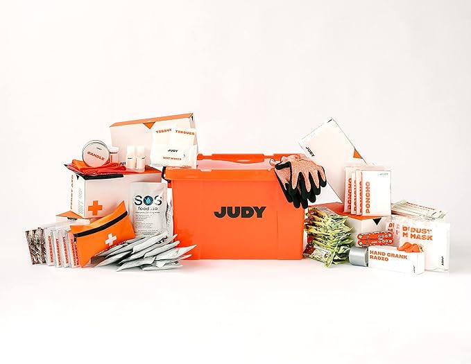 Disaster Emergency Kit - JUDY The Safe Emergency Bin | Supports Up to 4 People | At-Home Hub for ... | Amazon (US)