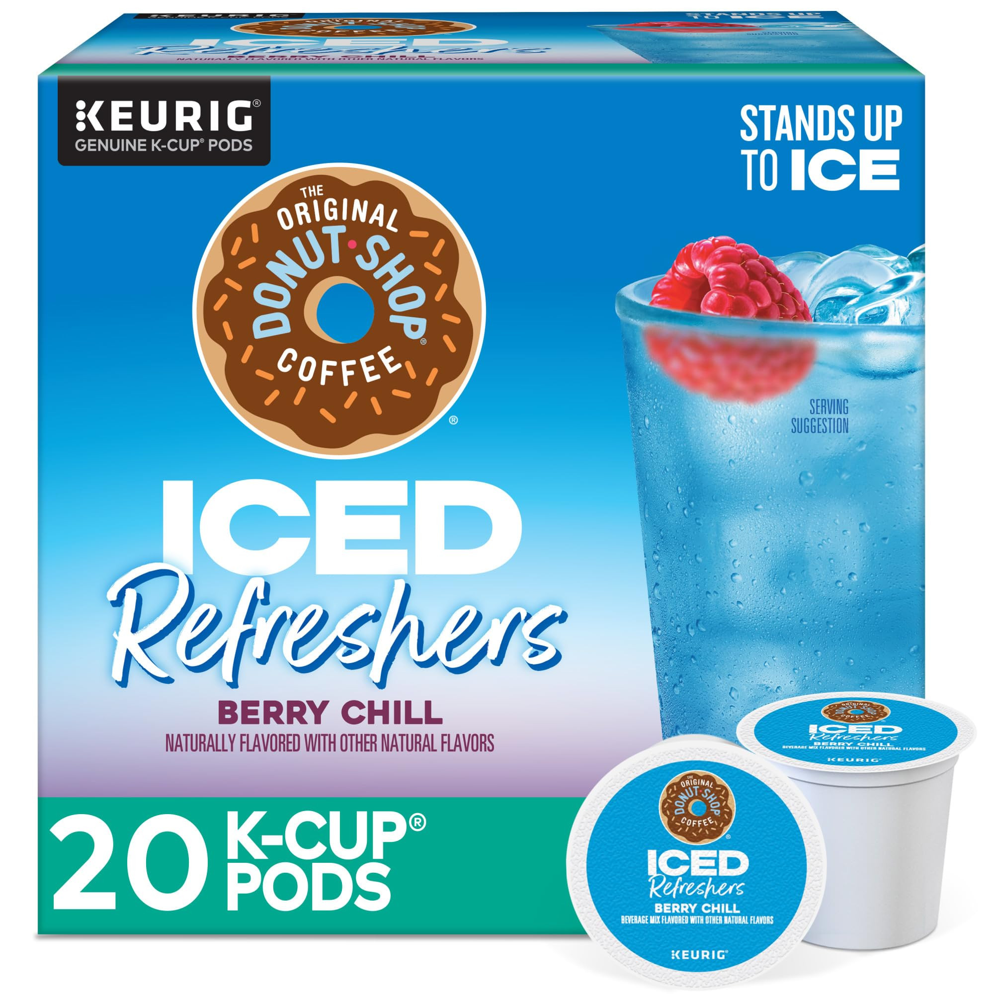 The Original Donut Shop Iced Refreshers, Berry Chill, Brew Over Ice Single Serve Keurig K-Cup Pod... | Amazon (US)