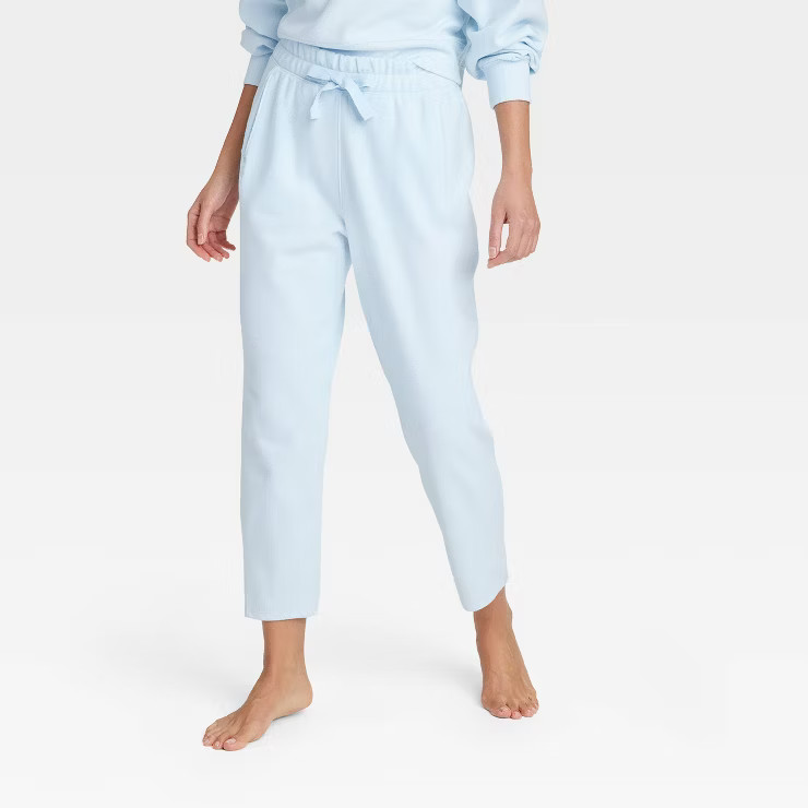 Women's Cozy Rib Straight Pants - All in Motion™ | Target