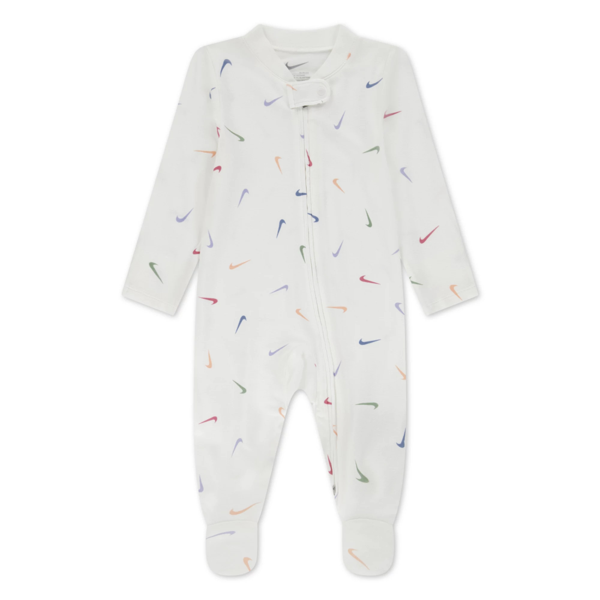 Newborn Baby Nike Printed Swoosh Footed Coverall | Kohl's
