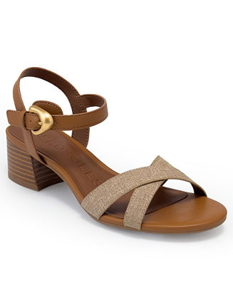 Women's Cinzia Buckle Block Heel Sandals | Macy's