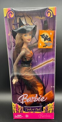 Barbie HALLOWEEN TRICK OR CHIC BARBIE Doll Witch Blond 2006 NRFB | eBay US