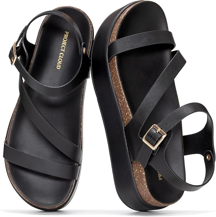 Project Cloud Platform Sandals Women Footwear - Plush & Soft Insole Wedge Sandals for Women Footw... | Amazon (US)