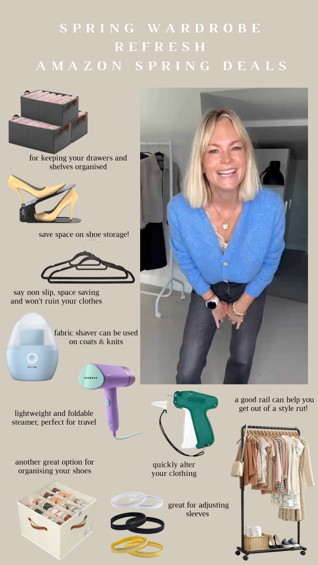 Wardrobe organisation and maintenance essentials, all included in the Amazon Prime sale! Organisational, wardrobe refresh, declutter, organise your wardrobe, clothes and accessories storage 

 

#LTKuk #LTKspring #LTKeurope