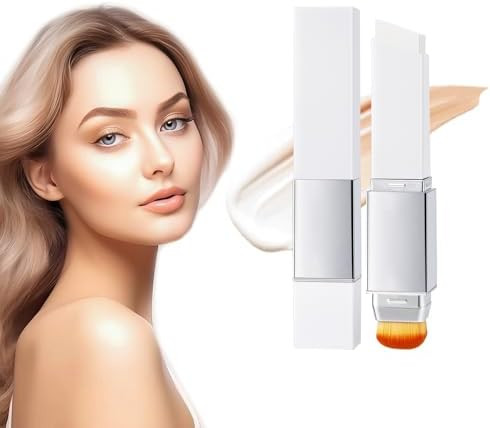 Color-Changing Foundation Stick, Dual-Ended Full Coverage Foundation with Ultra-Fine Bristle Brus... | Amazon (US)