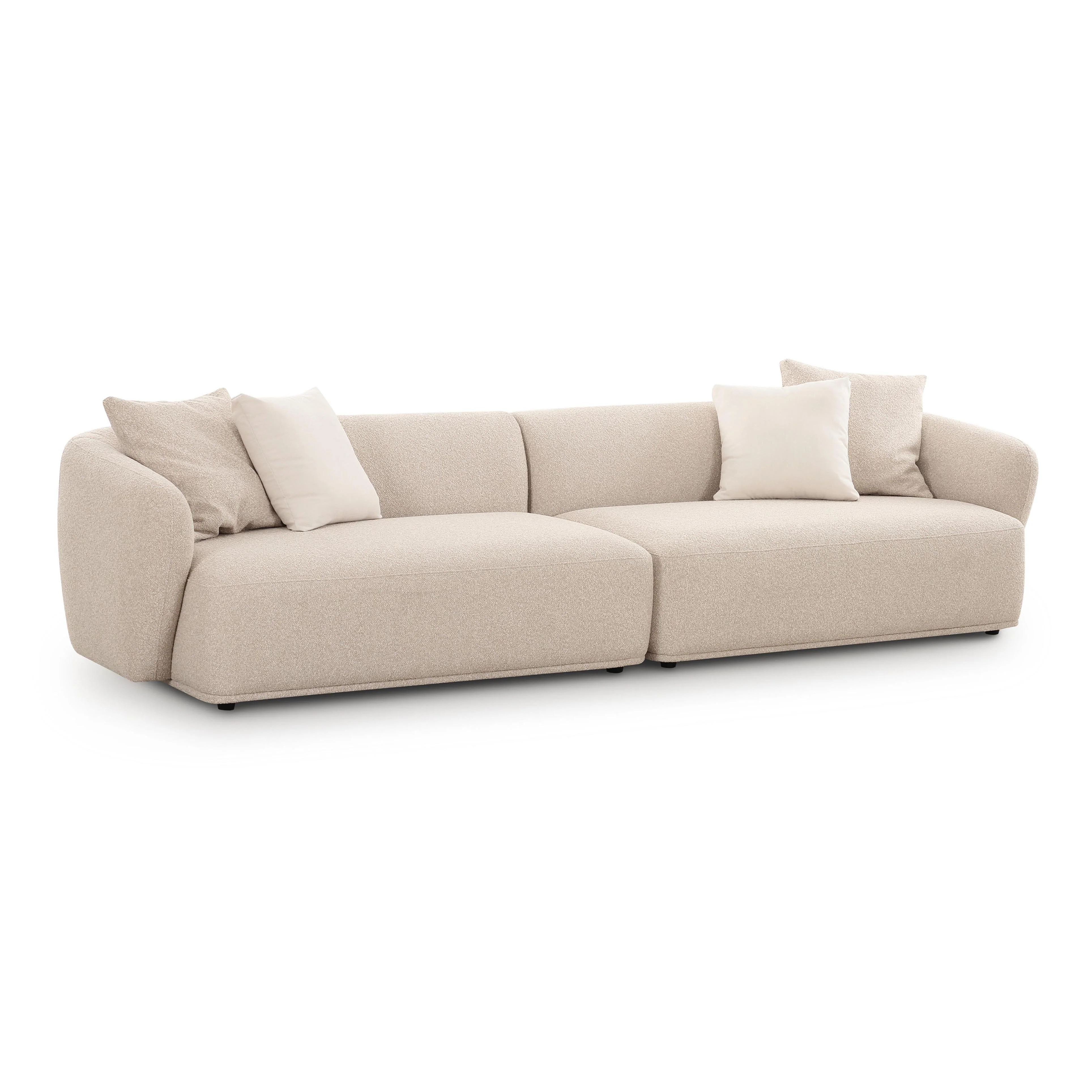 Sylvie 118" Cream Performance Boucle Sofa | TOV Furniture
