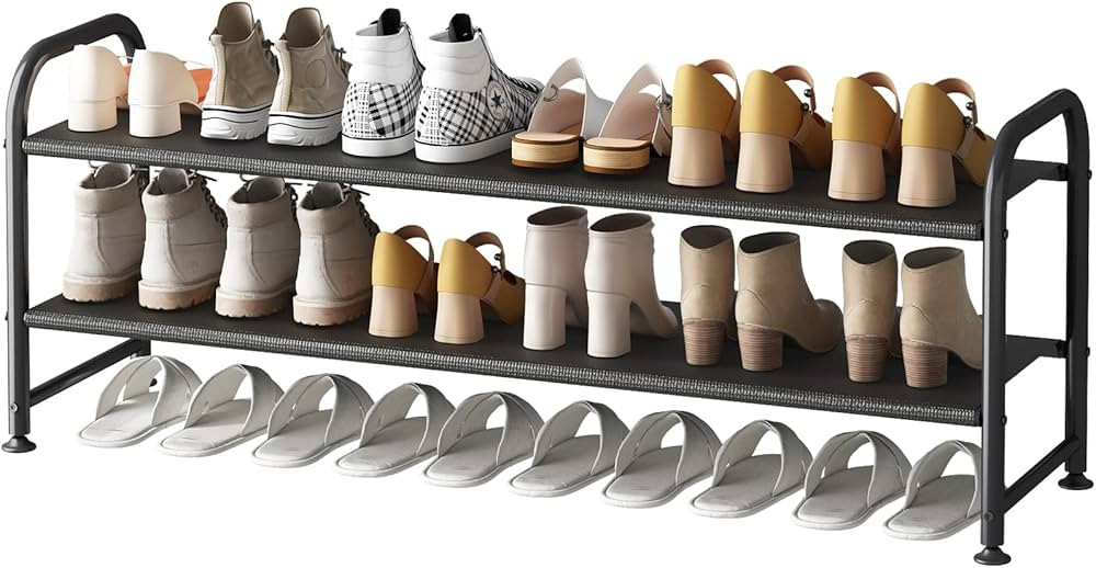 INGIORDAR Shoe Rack 2 Tier Storage Organizer for Closet Entryway | Amazon (US)
