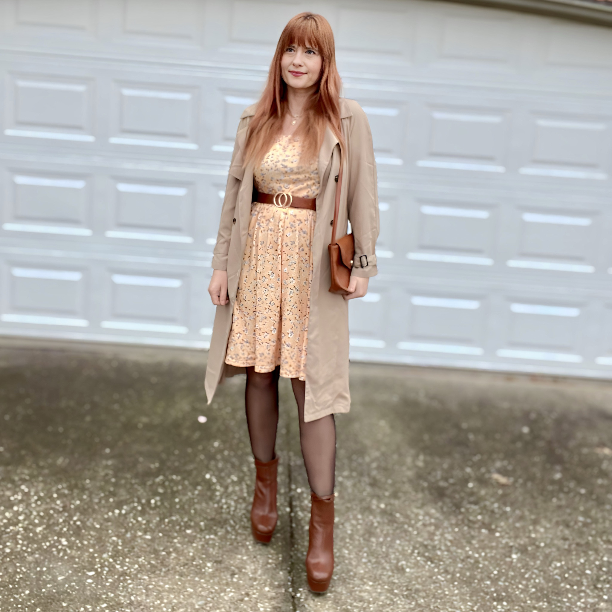 Yellow floral dress
Trench coat
Brown boots 

#amazon #shein #walmart

#LTKstyletip #LTKover40 #LTKmidsize
