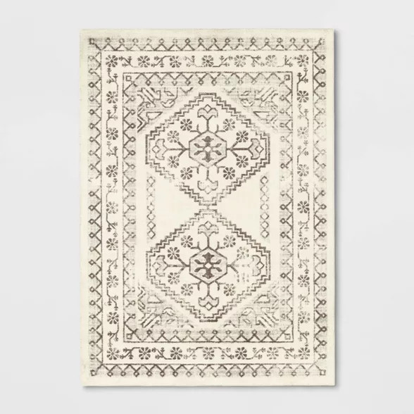 Distressed Persian Accent Rug Cream - Threshold™ | Target